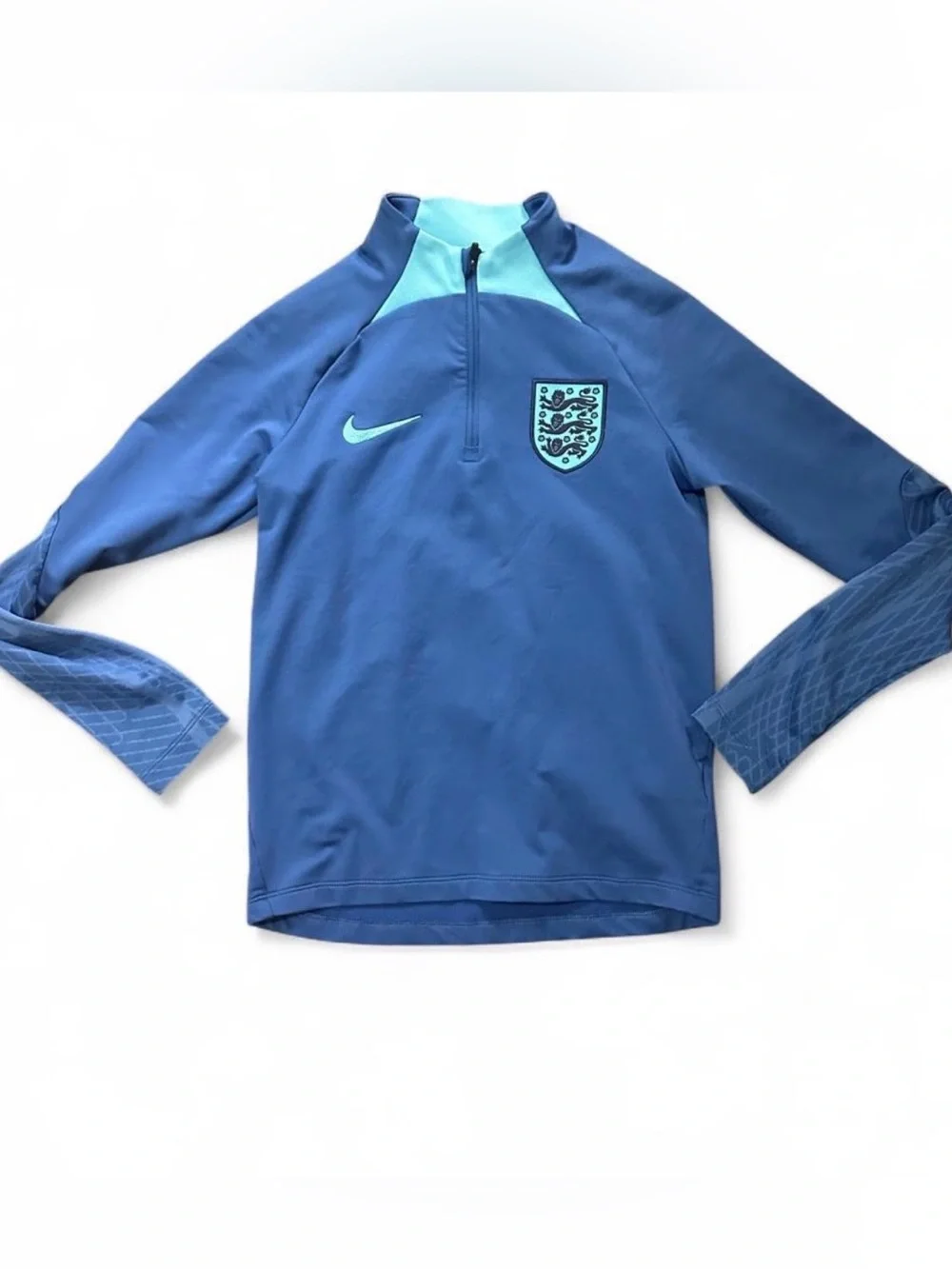 Nike Blue Teal England Soccer Training Top